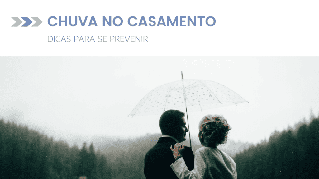 chuva no casamento