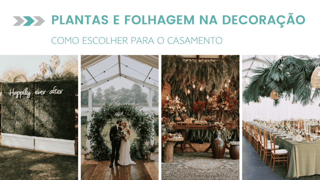 plantas e folhagem para casamento