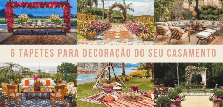 Tapetes no casamento - Decoração de casamento