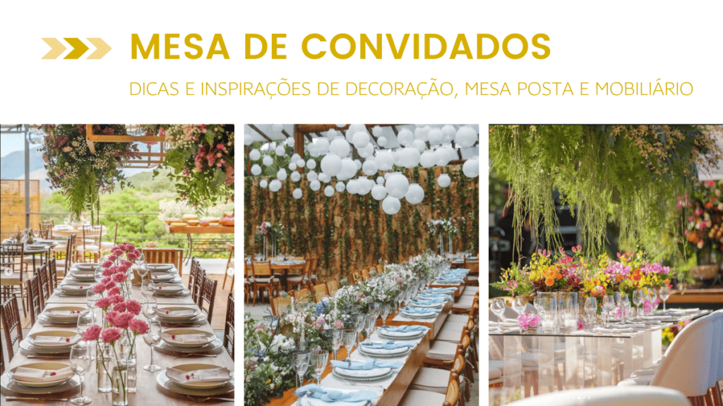 mesa de convidados de casamento