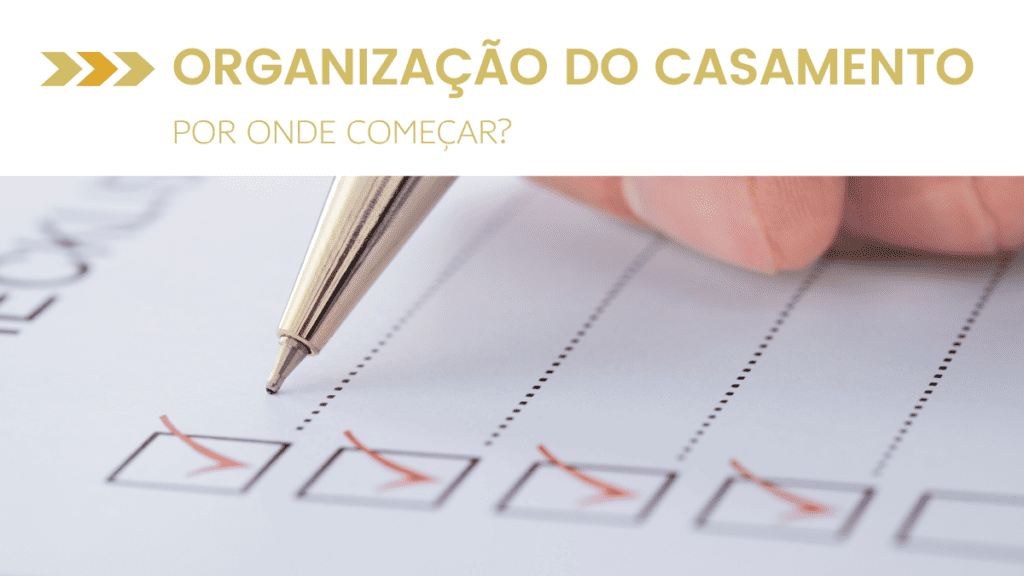 organização do casamento