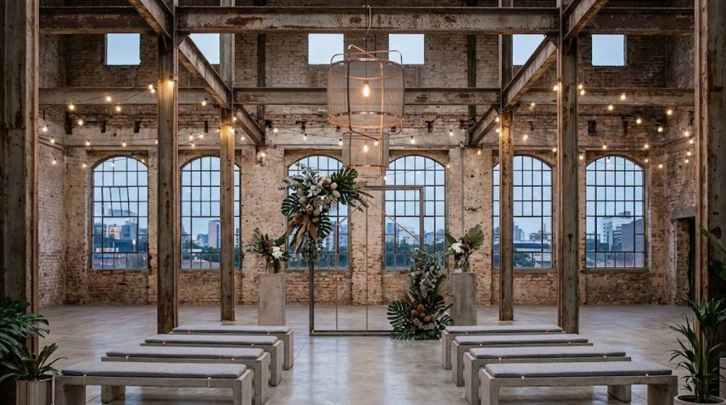 Estilo-industrial-chic-tendencias-para-decoracao-de-casamento-em-2026